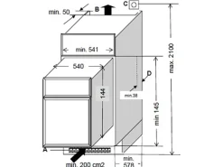Sale Premium Küchenzeile GLRP445HESWGKEOES Grifflos 445 cm Weiß Eiche NB Kühlschränke|Einbauküchen
