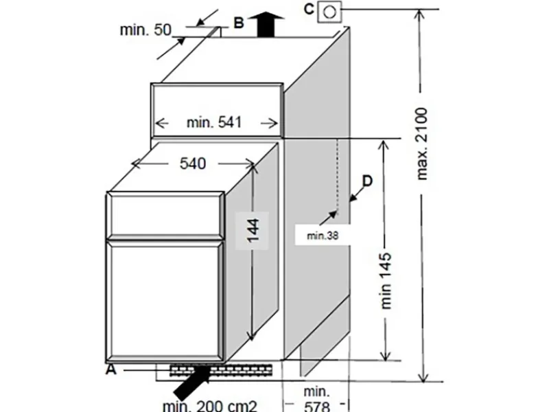 Sale Premium Küchenzeile GLRP445HESWGKEOES Grifflos 445 cm Weiß Eiche NB Kühlschränke|Einbauküchen