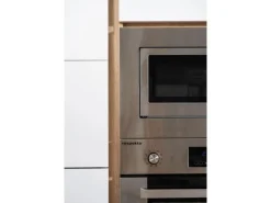 Sale Küchenzeile Grifflos 345 cm -Eiche Sägerau Einbauküchen