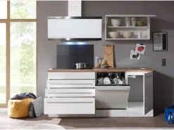 Sale Respekta Premium Küchenzeile 320 cm Weiß Hochglanz