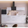 Sale Respekta Premium Küchenzeile RP280HWW42060BS 280 cm Hochglanz Weiß