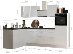 Sale Respekta Selection Winkelküche Elisabeth RSL280HGGH 280 cm Grau