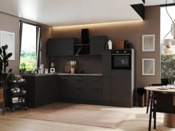 Best Respekta Selection Winkelküche Elisabeth RSL310HGGH 310 cm Grau