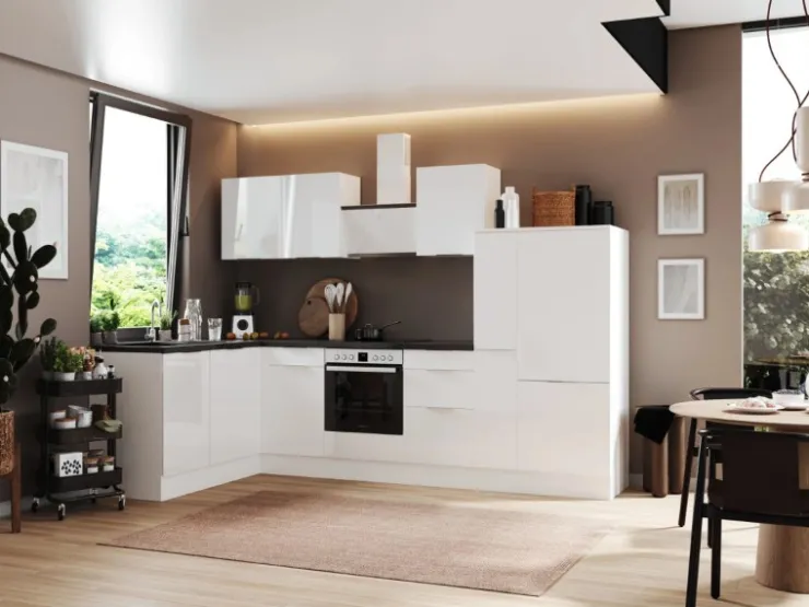 Best Selection Winkelküche Elisabeth RSL310AAH 310 cm Artisan Eiche Nb. Winkelküchen