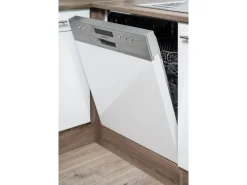 Best Winkelküche 340 cm Schwarz-Seidenglanz Eiche-York Winkelküchen|Kühlschränke