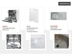 Online Winkelküche Hilde 280 x 172 cm Grau Inselhauben|Winkelküchen