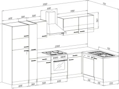 Respekta Winkelküchen|Herde<Winkelküche KBL310ESGS 310 cm -Eiche Sonoma Sägerau Nachbildung Grau