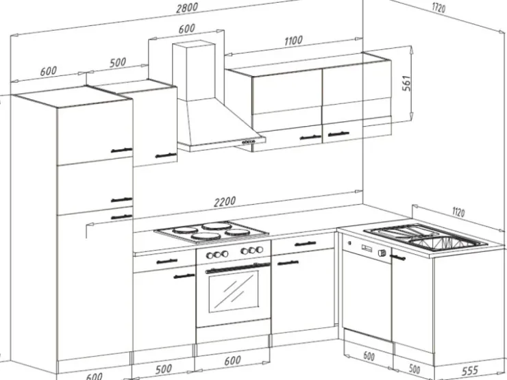 Respekta Winkelküchen|Kochfelder<Winkelküche KBL280ESWSC 280 cm -Eiche Sonoma Sägerau Nachbildung Weiß