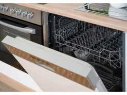 Respekta Winkelküchen|Herde<Winkelküche KBL280ESWS 280 cm -Eiche Sonoma Sägerau Nachbildung Weiß