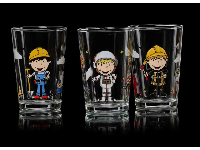 New Berufe Kinderbecher Set Jungen 3-teilig Geschirr