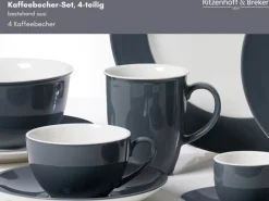 Outlet Doppio Kaffeebecher 320 ml 4er Set Geschirr