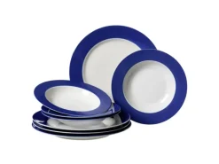 Best Doppio Tafelservice 8-teilig Indigo Blau Geschirr