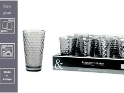 Ritzenhoff & Breker Geschirr<Favo Longdrinkgläser 400 ml 12er Set Grau