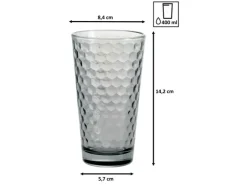 Ritzenhoff & Breker Geschirr<Favo Longdrinkgläser 400 ml 12er Set Grau