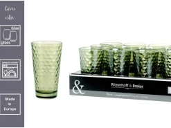 Ritzenhoff & Breker Geschirr<Favo Longdrinkgläser 400 ml 6er Set Oliv