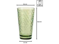 Ritzenhoff & Breker Geschirr<Favo Longdrinkgläser 400 ml 6er Set Oliv