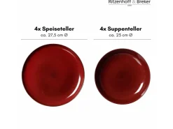 Ritzenhoff & Breker Geschirr<Gambia Tafel-Set 8-teilig