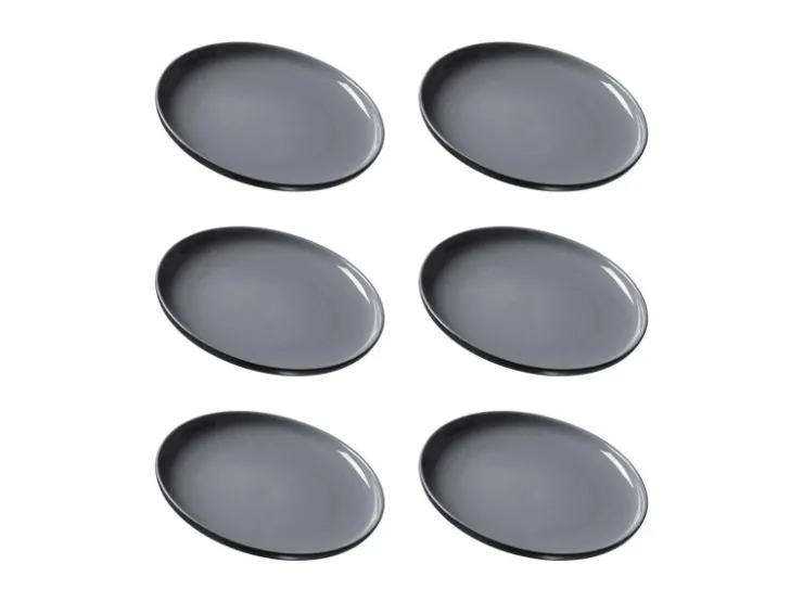 Ritzenhoff & Breker Geschirr<Jasper Dessertteller 19 cm 6er Set Schwarz