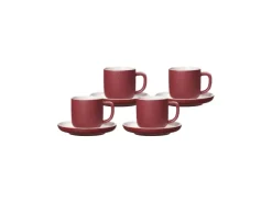 Ritzenhoff & Breker Geschirr<Jasper Espressotasse mit Untertasse 100 ml 4er Set Beere