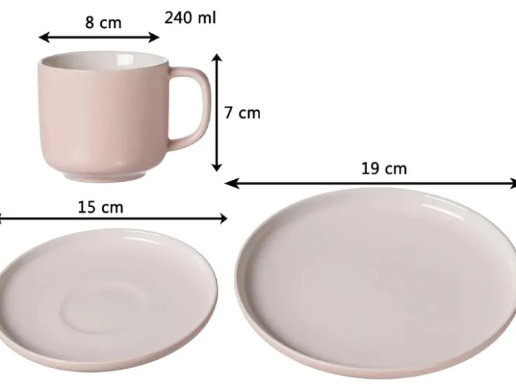 Ritzenhoff & Breker Geschirr<Jasper Kaffeeservice 12-teilig Rosa