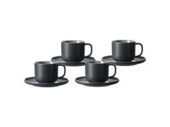 Online Ritzenhoff & Breker Jasper Kaffeetasse mit Untertasse 240 ml 4er Set Schwarz