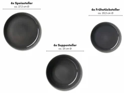 Ritzenhoff & Breker Geschirr<Toledo Teller-Set 18-teilig