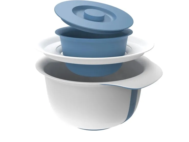 New Rotho Backschüssel-Set Fresh 2-teilig Horizontblau