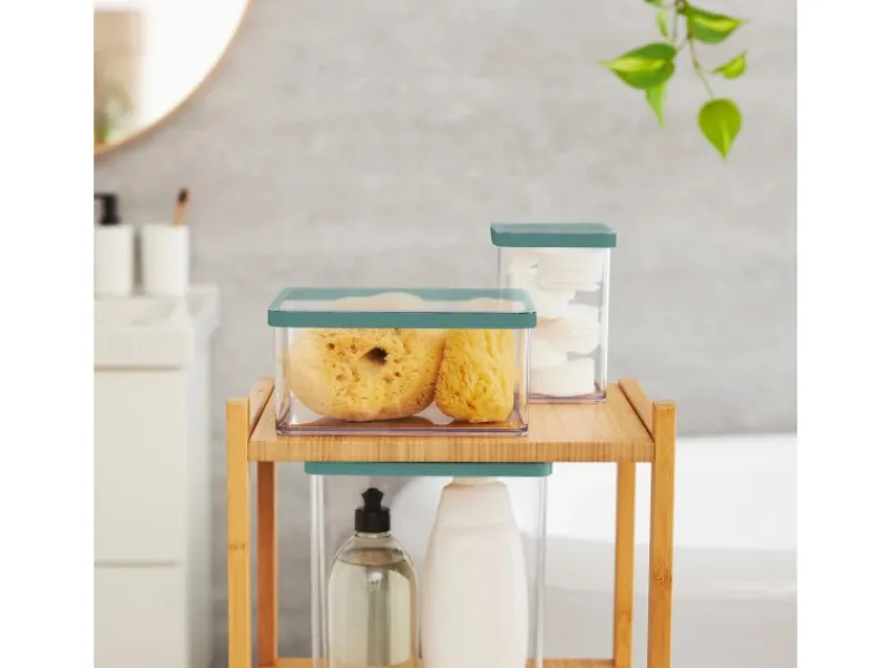 Outlet Dose Loft Premium Quadratisch 1 l Transparent Vorratsdosen|Vorratsbehälter