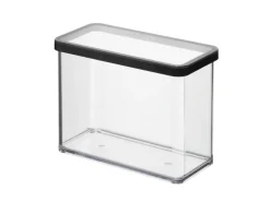 Rotho Vorratsdosen|Vorratsbehälter<Dose Loft Premium Rechteckig 2,1 l Transparent-Schwarz