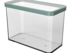 Clearance Rotho Dose Loft Premium Rechteckig 2,1 l Transparent Mistletoe Green