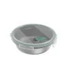 Rotho Vorratsdosen<Frischhaltedose Nala Edelstahl Rund 0,6 l Mistletoe Green