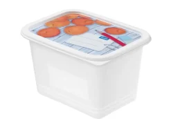 Hot Rotho Gefrierdose-Set Domino 1 l 4-teilig Weiß