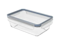 Outlet Rotho Kühlschrankdose Clic & Lock Glas 1,3 l Horizontblau