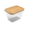 Best Rotho Kühlschrankdose Nala mit Bambusdeckel Glas 0,75 l