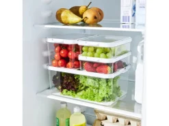 Outlet Rotho Kühlschrankorganizer Cauma 2,6 l Weiß
