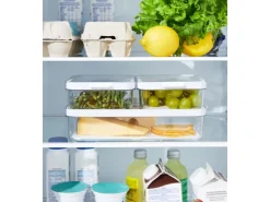 New Rotho Kühlschrankorganizer-Set Cauma 2 x 1,2 l/2,6 l Transparent 3-teilig