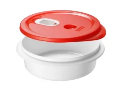 New Mikrowellenteller Micro Clever Tief 1 l Papaya Küchenhelfer