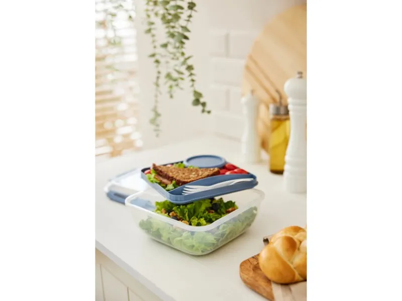 Online Salatbox B3 Memory 1,7 l Transparent Horizonblau Küchenhelfer