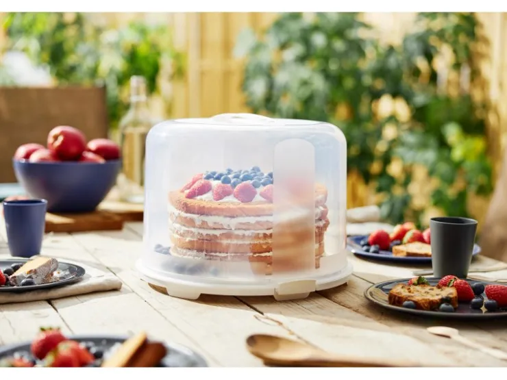 Hot Rotho Tortenglocke Fresh XL 26 cm Weiß-Transparent