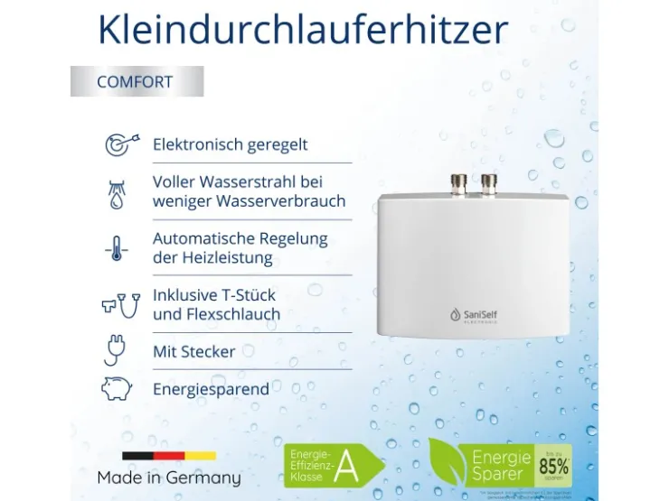 Discount Saniself Kleindurchlauferhitzer KDE EEK: A