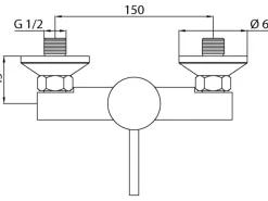 Outlet Einhebelmischer Brausearmatur Lea Chrom Einhebelmischer