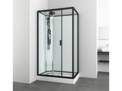 Sanotechnik Einhebelmischer<Komplettdusche Epic Schwarz 225 cm x 120 cm x 80 cm