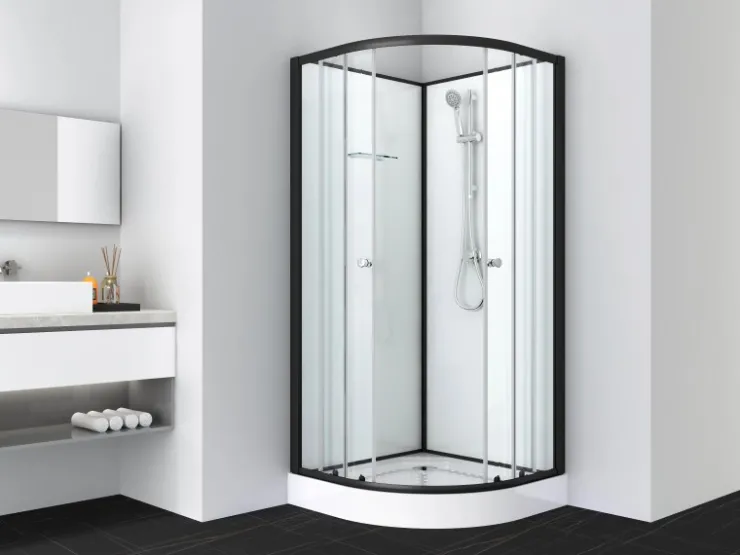 Outlet Sanotechnik Komplettdusche Rund Bela 1 Schwarz
