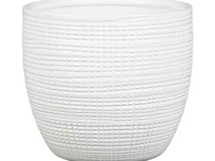 Clearance Scheurich Übertopf 866 Ø 14 cm Panna Weiß