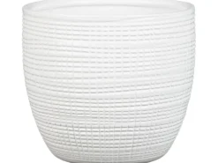 Scheurich Töpfe<Übertopf 866 Ø 25 cm Panna Weiß