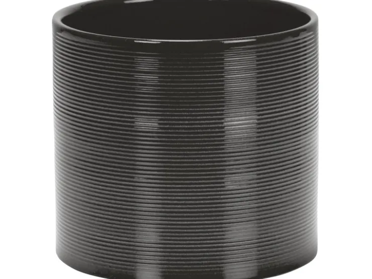Best Scheurich Übertopf 828 Glass Grey Ø 12 cm x 11 cm