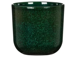 Sale Scheurich Übertopf Keramik Ø 14,9 cm x 13,5 cm Mystic Green Volumen 1,332 l Grün