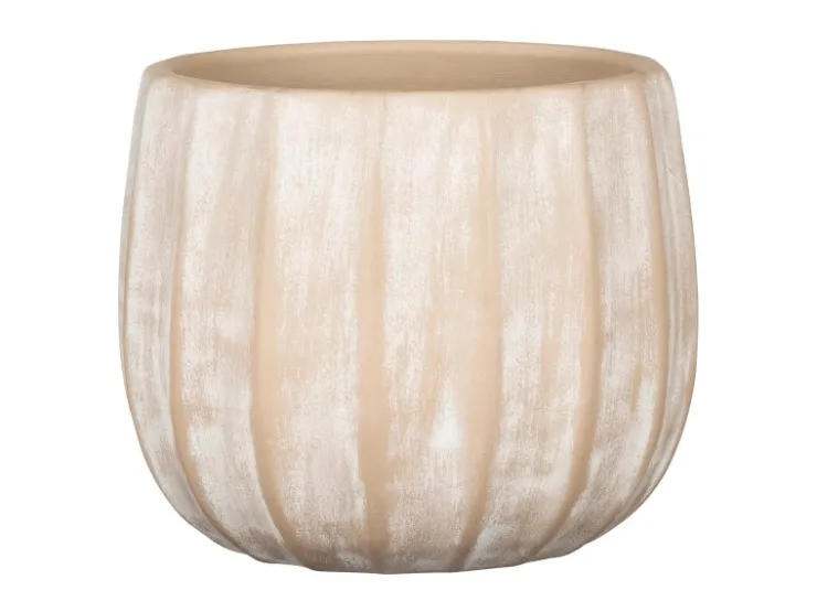 Clearance Scheurich Übertopf Runa 784 Ø 17 cm x 14 cm Washed Cream
