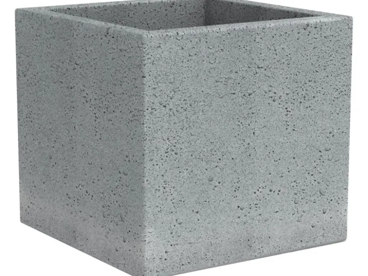 Sale Scheurich Pflanzgefäß C-Cube 240 38 cm x 38 cm Stony Grey Grau