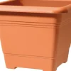 Clearance Scheurich Pflanzgefäß Nora 39 cm x 39 cm Terracotta